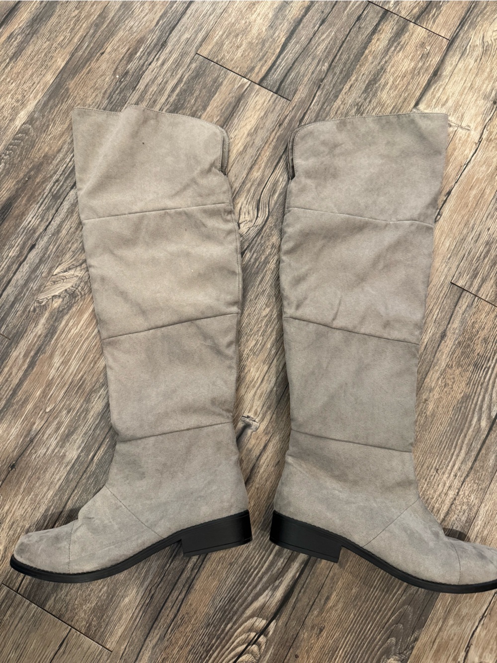 American Eagle Outfitters Taupe Knee-High Suede Boots